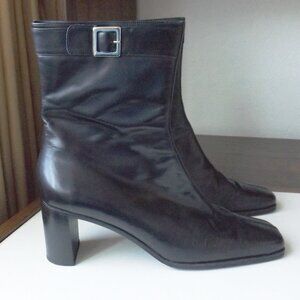 Ann Taylor women's leather boots -9M- Made in Italy (#EV1936)
